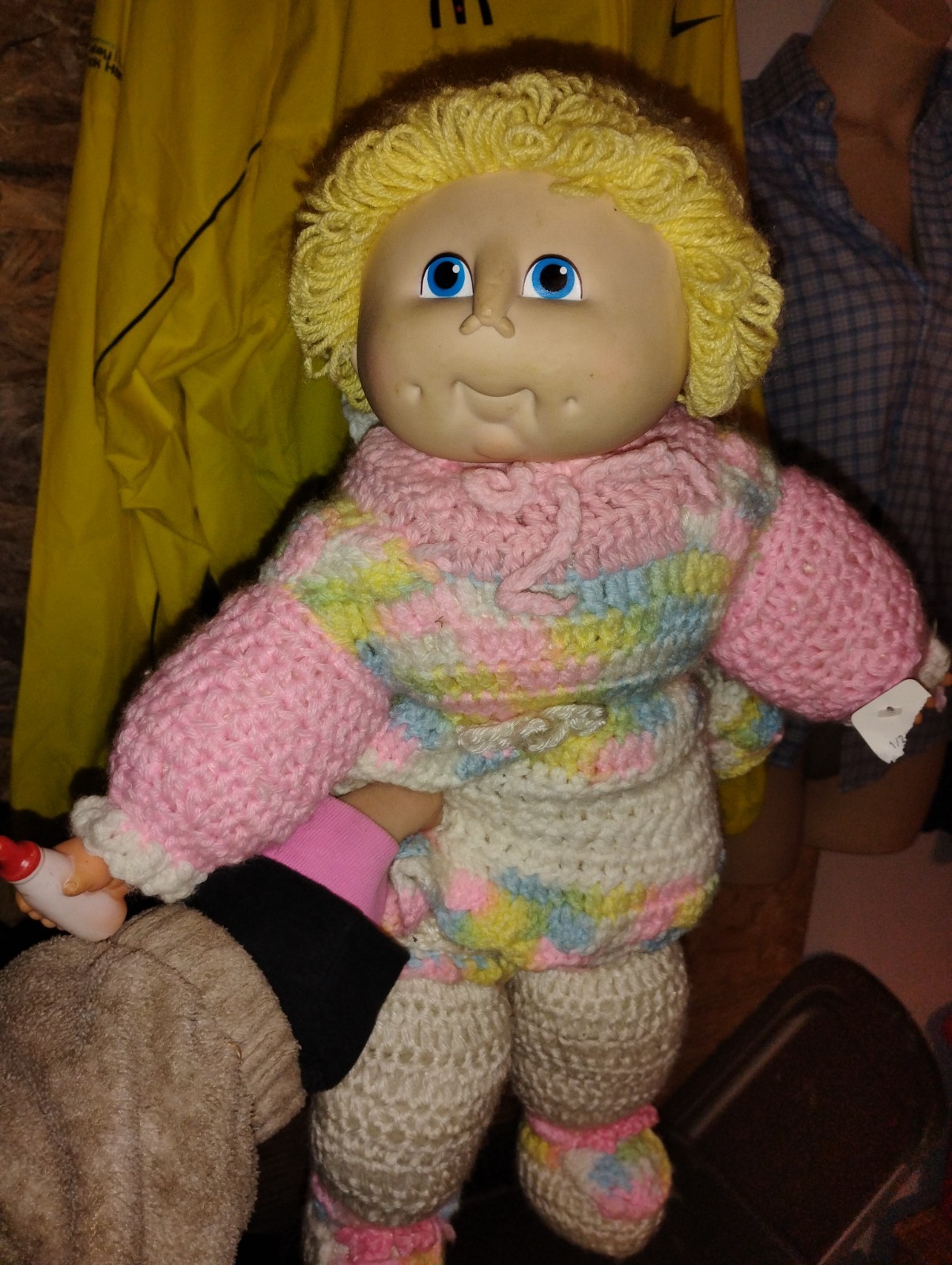 Vtg 1984 Martha Nelson Thomas The Original Doll Baby Doll Knit Crochet Outfit