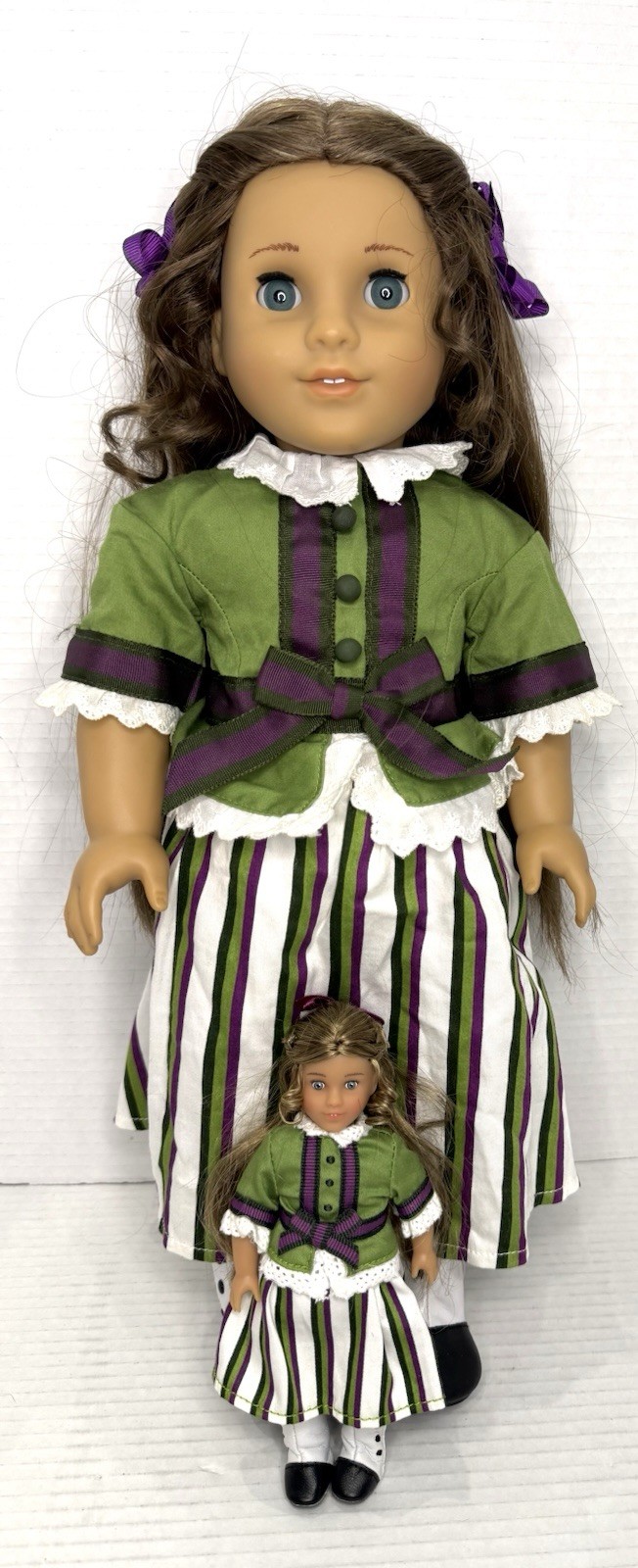American Girl Marie Grace Doll In Party Outfit W/matching Mini Doll