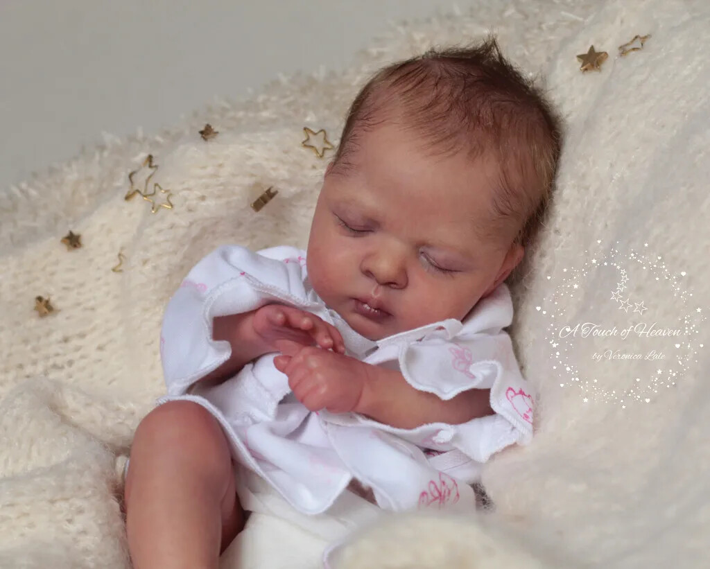 Unassembled 11in Reborn Baby Doll Kit Luna Already Painted Soft Vinyl Doll Parts