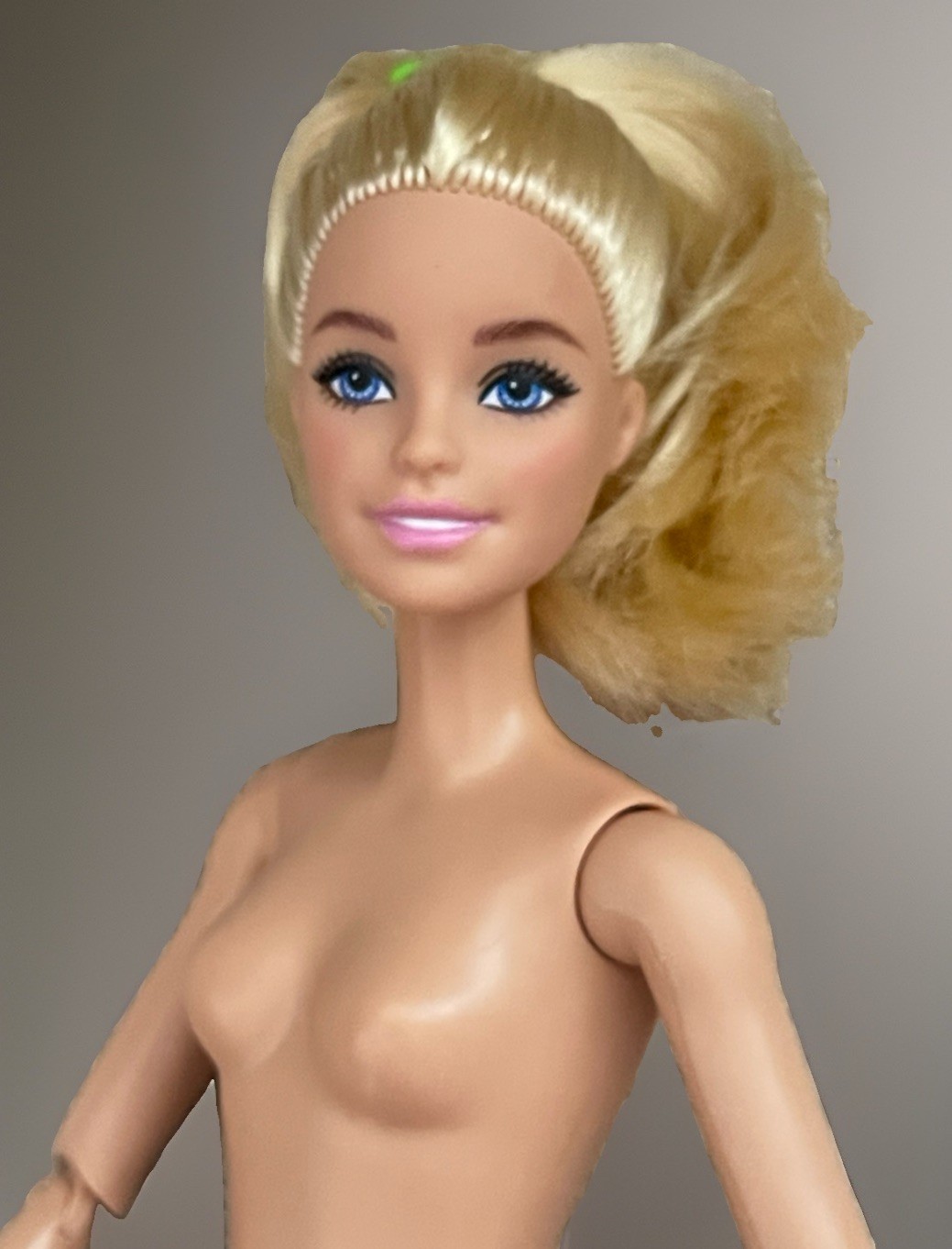 Barbie Fitness Doll Made To Move Blond Haired Articulated Joint – Nude