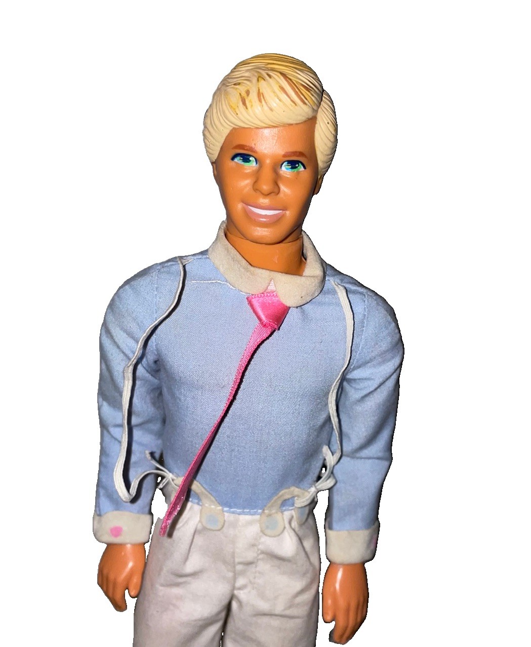 Vtg 1968 Mattel Ken doll with blonde molded hair Green Eyes- Outfit With Shoes