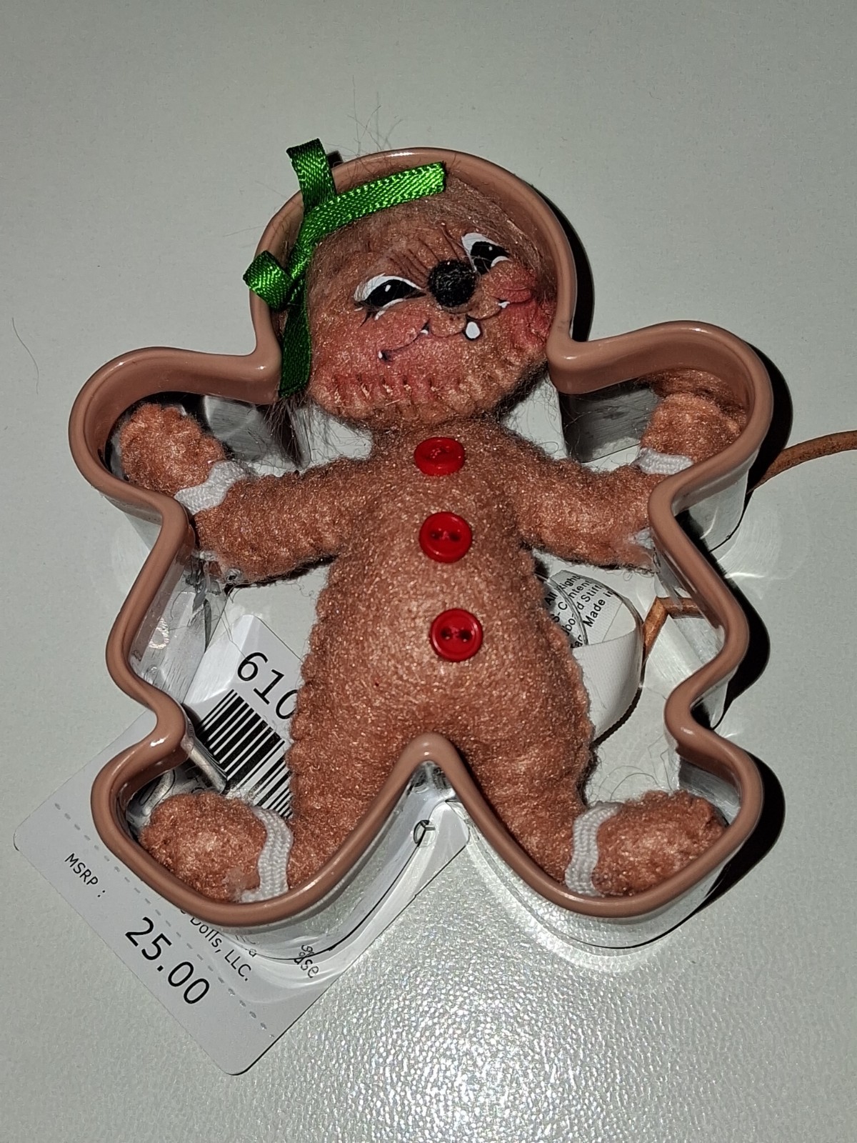 ANNALEE NEW 3″ COOKIE CUTTER MOUSE metal Cookie Cutter Gingerbread Mouse So Cute