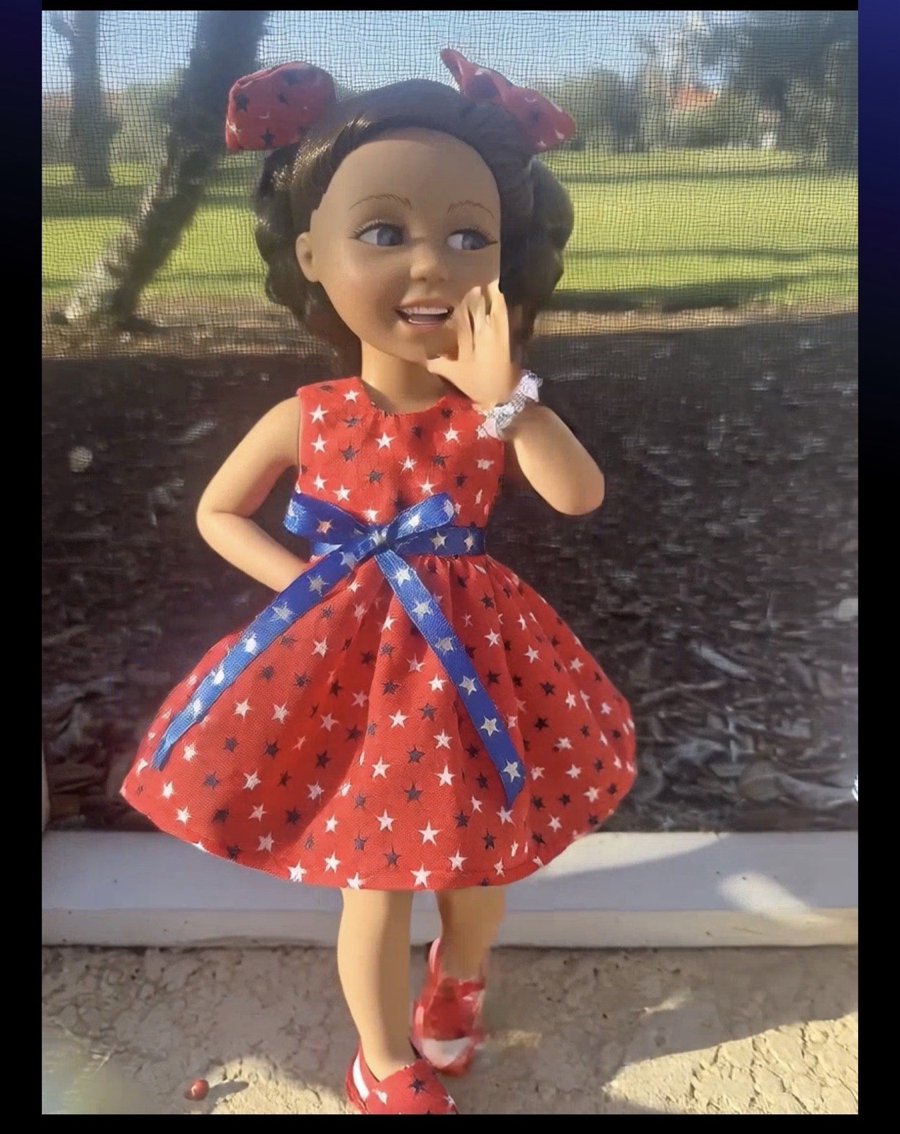4th Of july 6pc Dress Outfit Fits AMERICAN GIRL AG SISTERS/ Wellie Wishers Doll