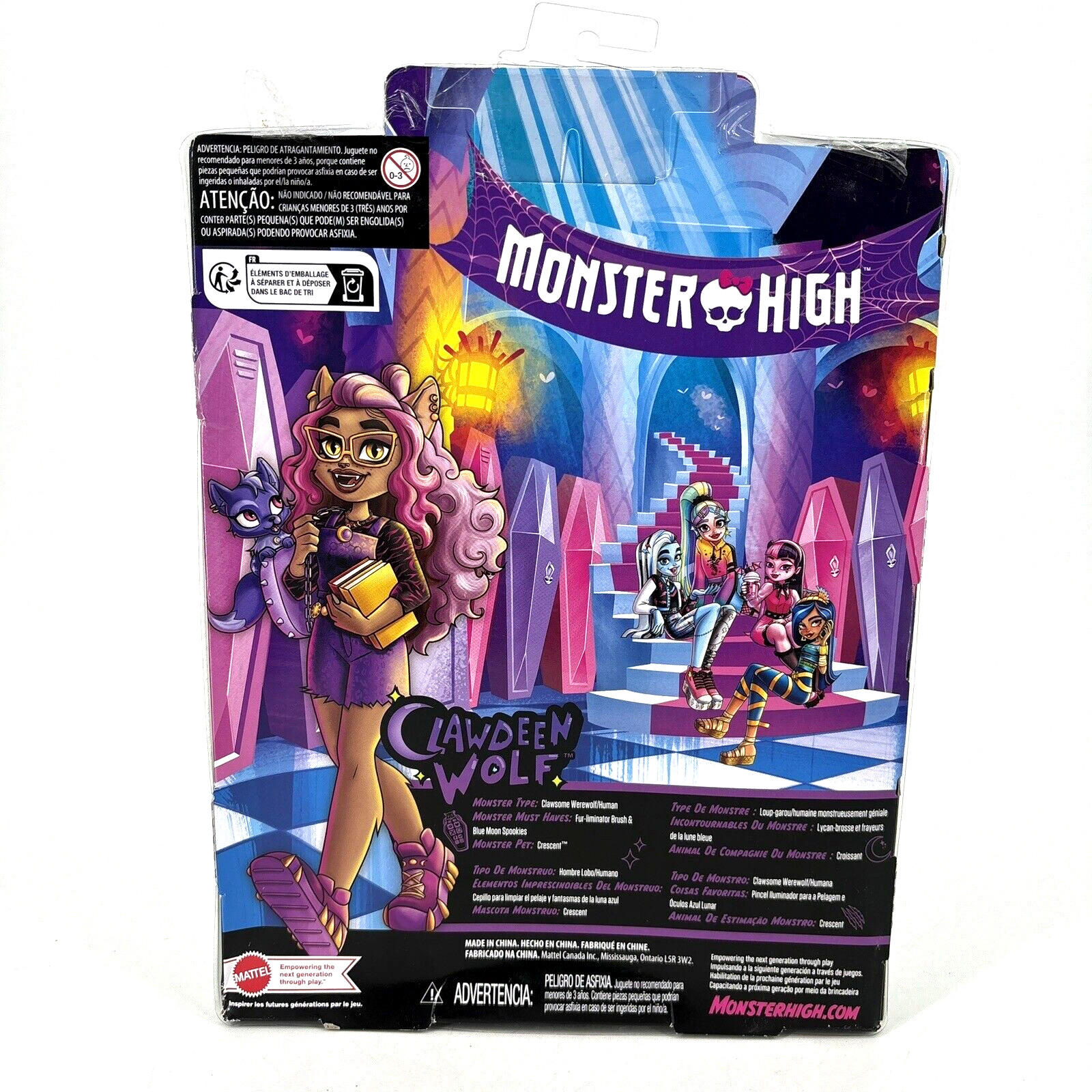 Monster High Clawdeen Wolf With Crescent Mattel New Unopened Fast Shipping