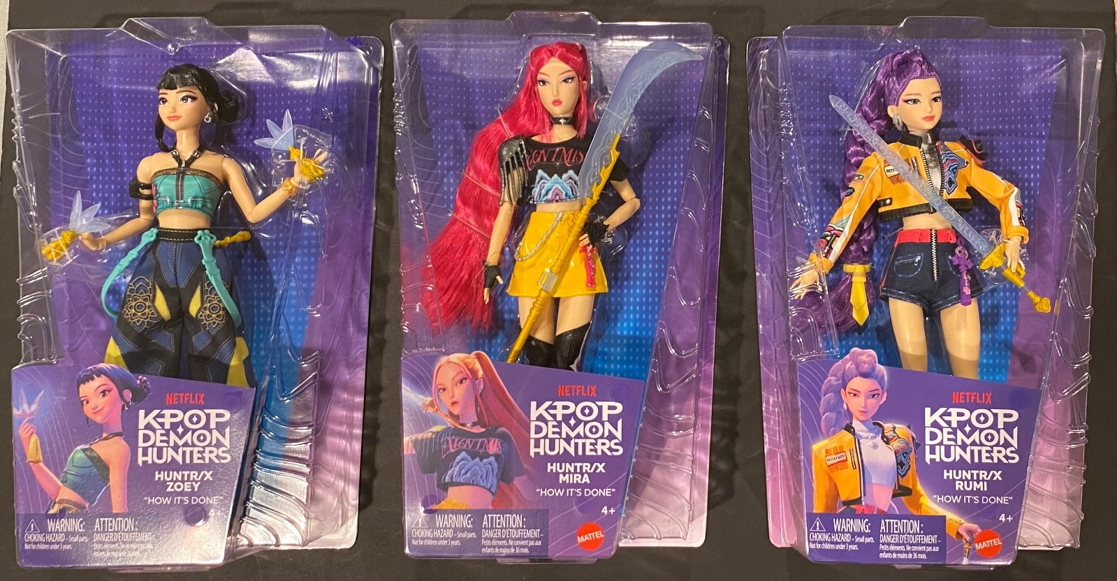 SET IN HAND K-POP Demon Hunters Core Huntrix Rumi Zoey Mira Fashion Dolls