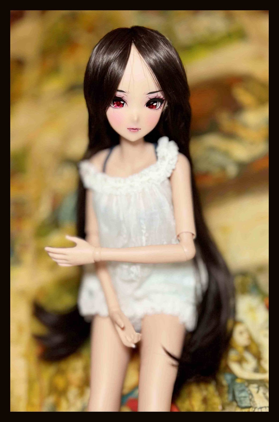 1/3 BJD Balljointed Smart Doll Dollfie Dream SD DD Long Espresso Curl Wig 9″
