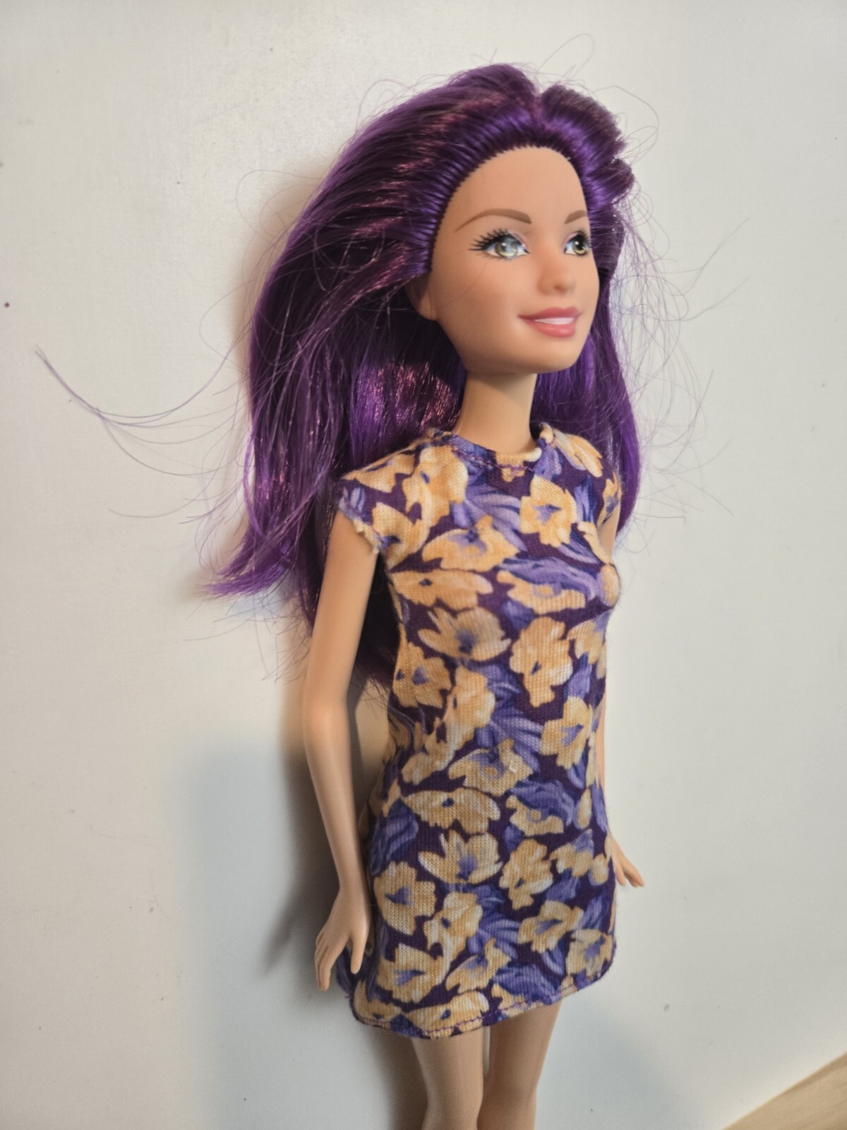 Barbie Fashionistas Doll Purple Hair Mattel Redress Restyle Ooak C203