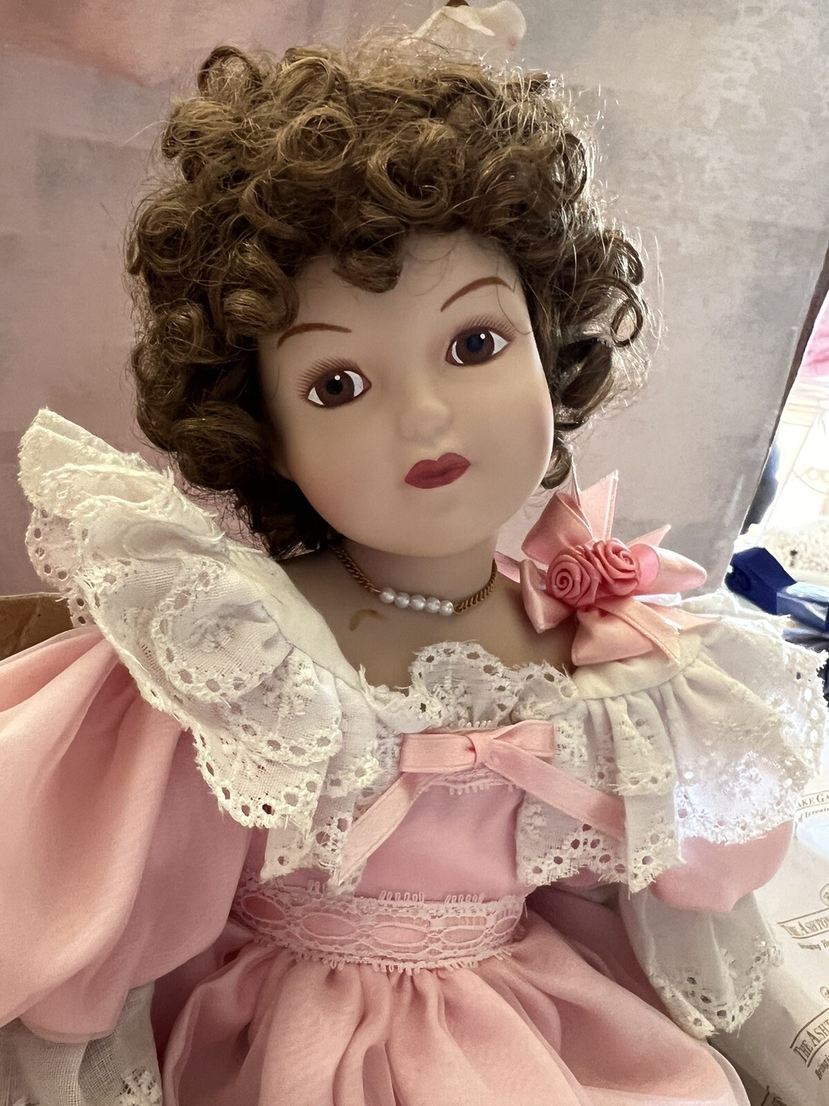 “First Party” Maud Humphrey Bogart Hamilton Collection Dolls Tags, COA Box