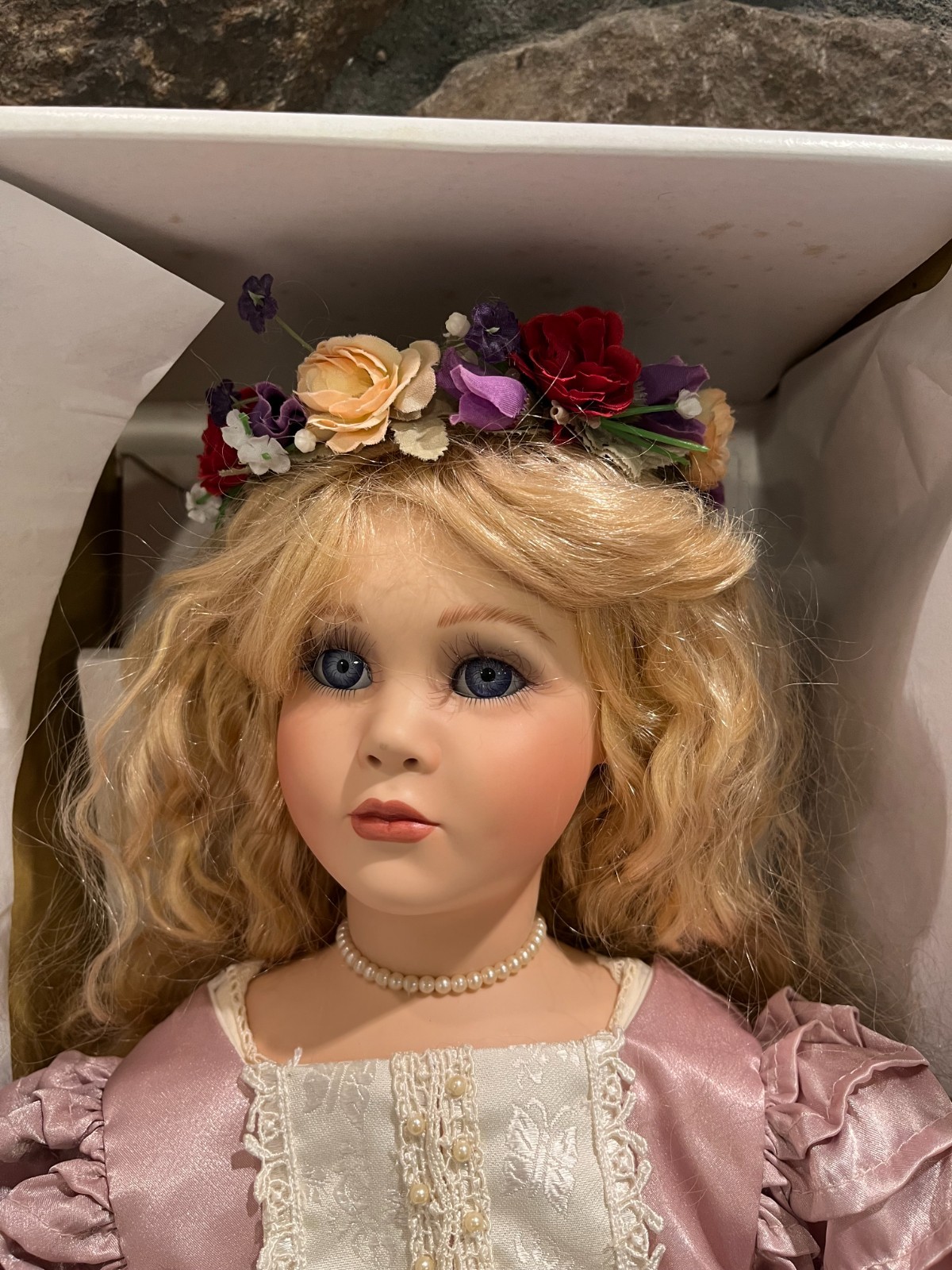 “Guinevere” Porcelain Artist Doll 26″ Signed by Pamela Philips