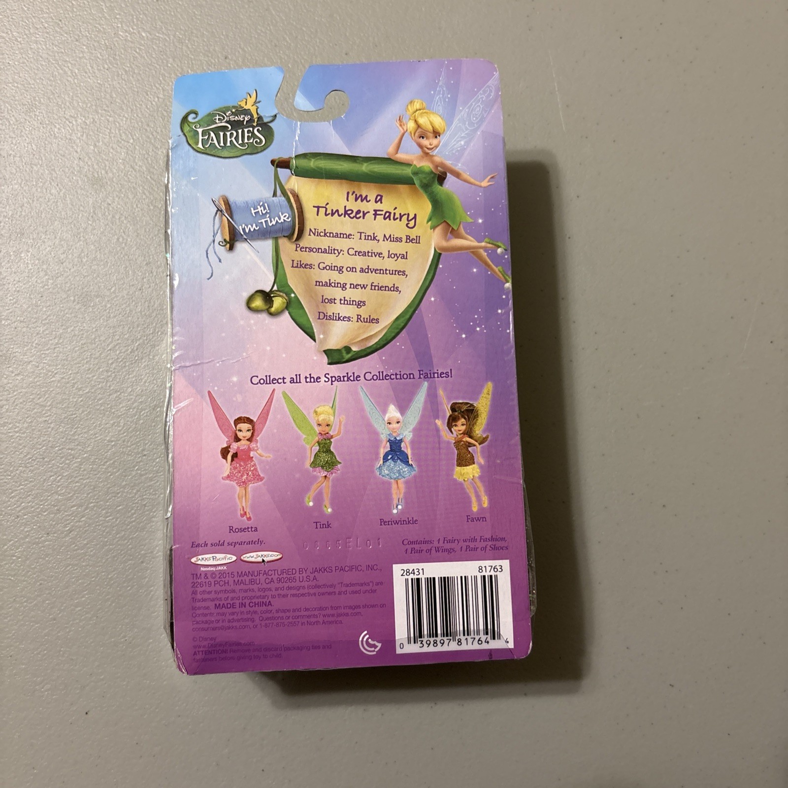 Disney Fairies Tinkerbell Pixie “Sparkle Collection” 2015 New In Box