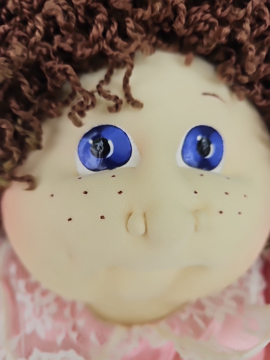 Cabbage Patch Doll 1991 Soft Sculpture Lavender Eyes Valentine’s CPA254/91- A3