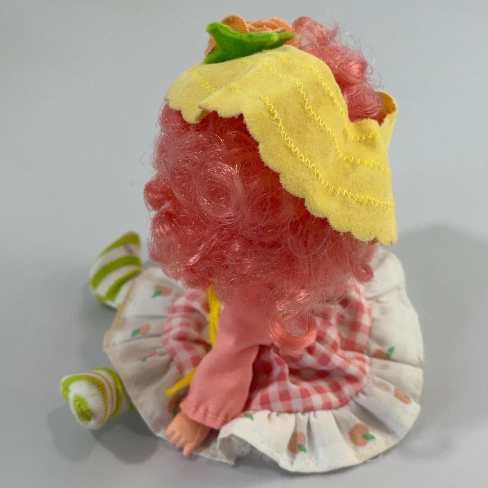Vintage Strawberry Shortcake Peach Blush Party Pleaser Doll Outfit Hat Leggings