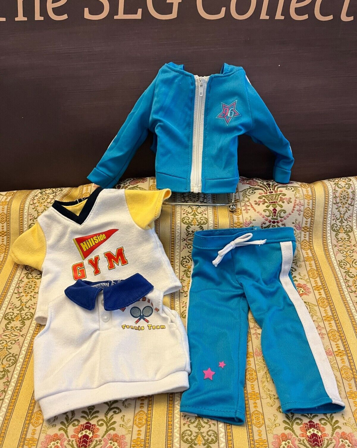 Battat Dolls Our Generation 18-Inch Doll Hillside Tennis Gym Tracksuit LOT VTG