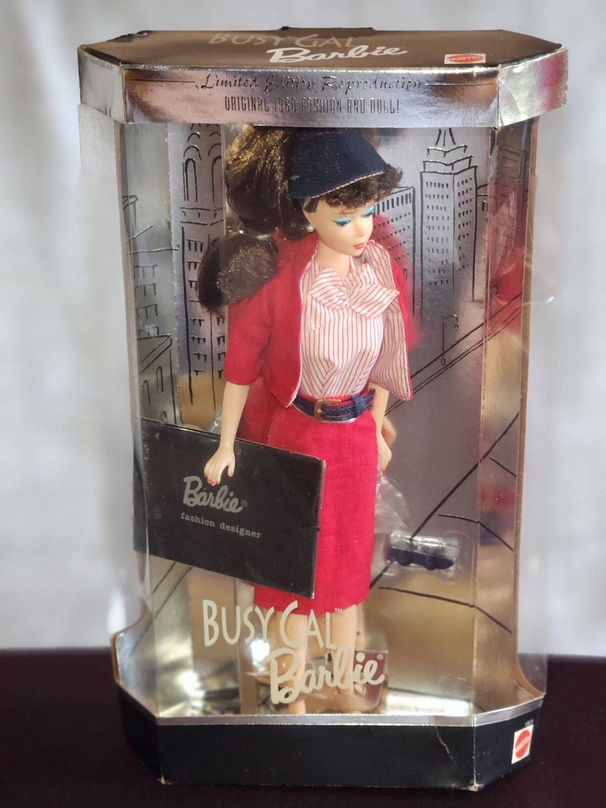 Busy Gal Barbie Doll 1960 Reproduction Limited Edition 1995 Mattel 13675