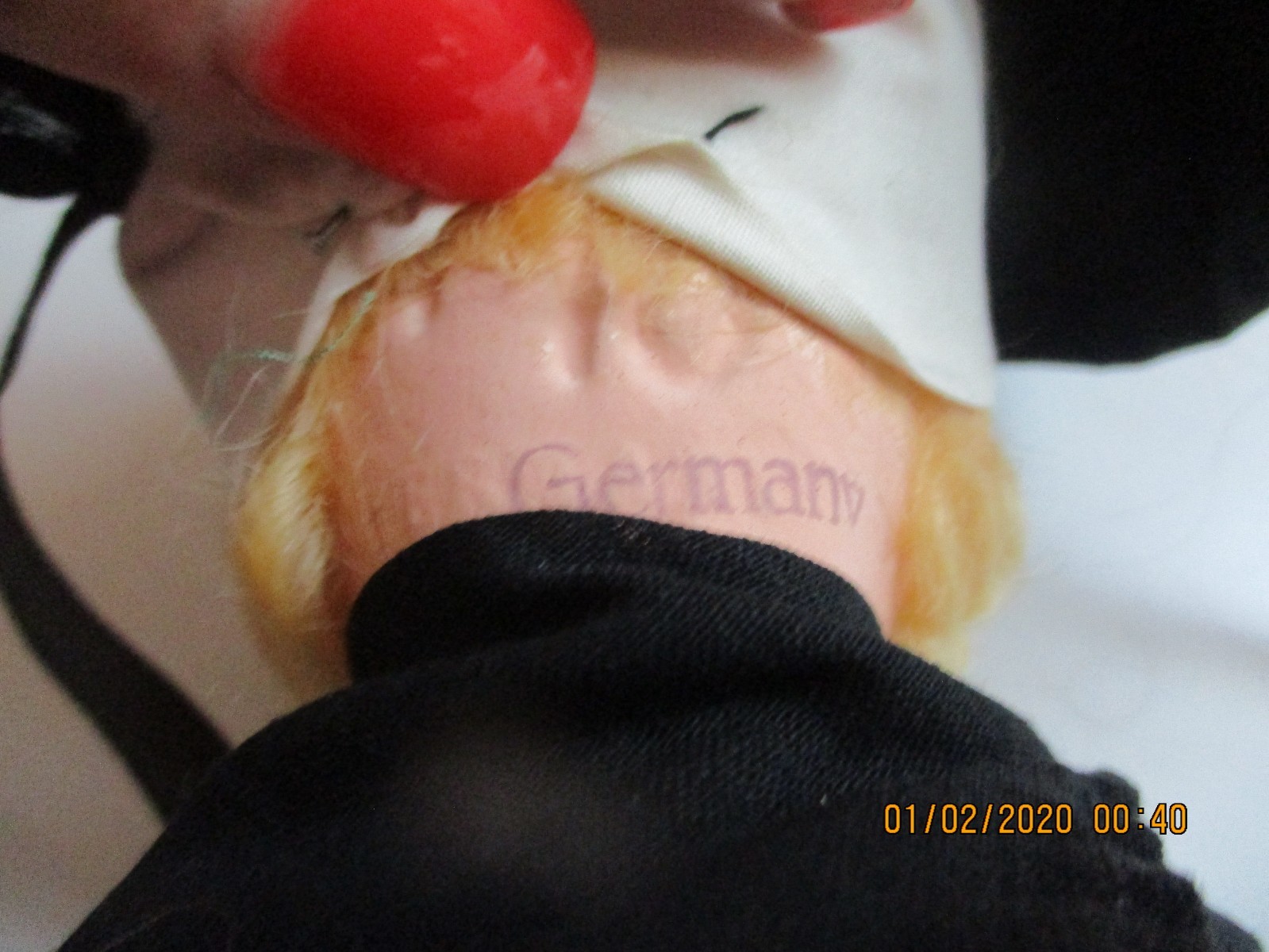 Vintage German Composition Female Amish Style Doll Hand Painted Face