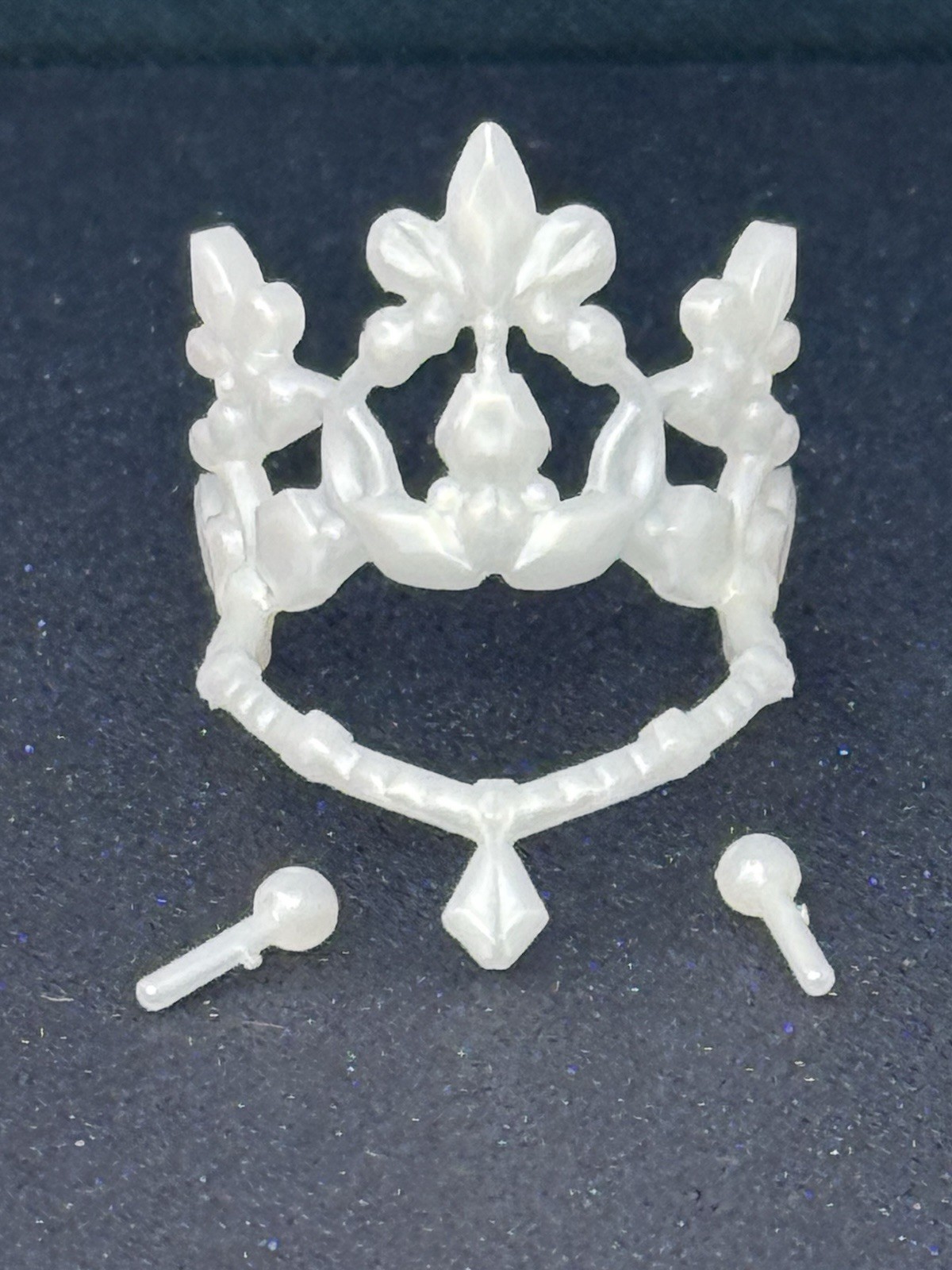 Barbie Ballet Wishes White Tiara Crown & Earrings Set For Doll