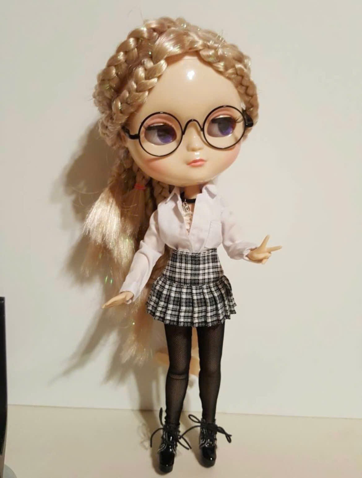 Custom-base Blythe Nude Doll from Factory 1/6 BJD 12” Joint Body Various Hair