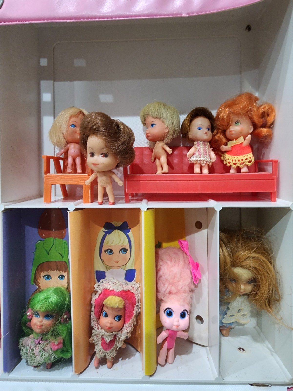 Little kiddles Town, 2 Cases & Several Dolls