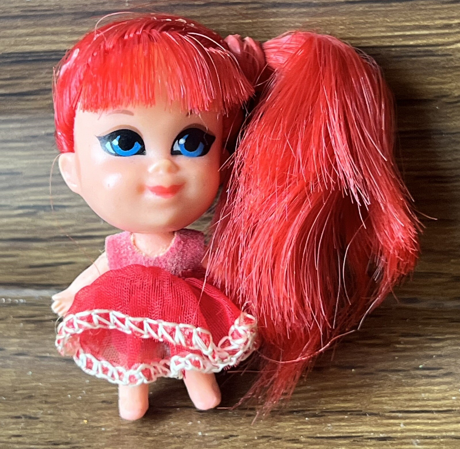 Vintage Kiddle Kologne Rosebud Doll & Bottle Mattel Toy Makers 1967 READ
