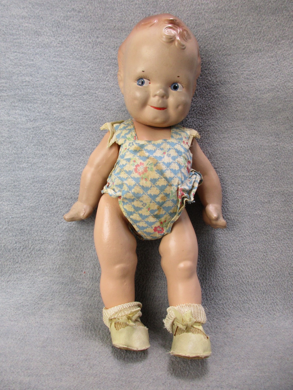 Scootles Doll Rosie Oneil Composition 1920-40s Antique in Orig Outfit RESTRING