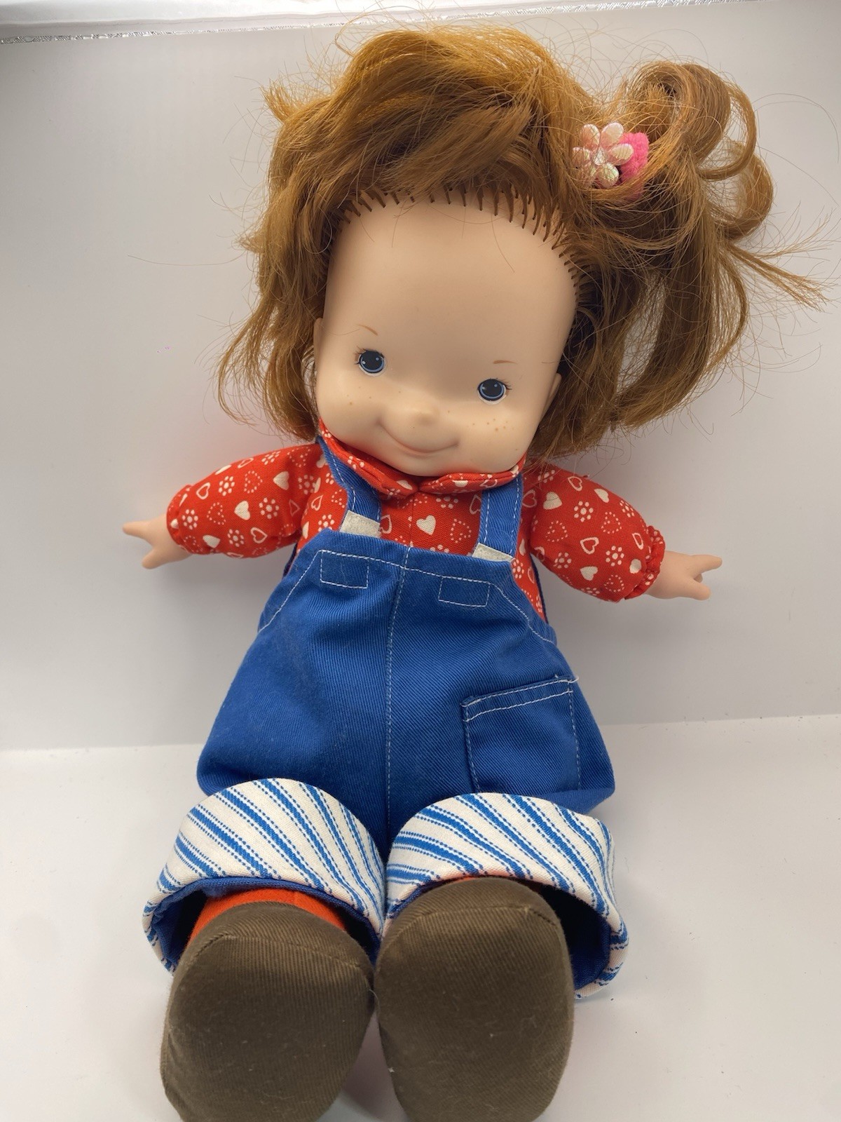 FISHER PRICE LapSitter My Friend Audrey 13″ Doll Overalls #203 Vintage 1973