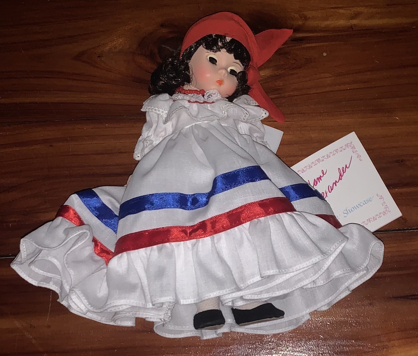 Madame Alexander Miniature Showcase Doll Dominican Republic Original Tag 8” Tall