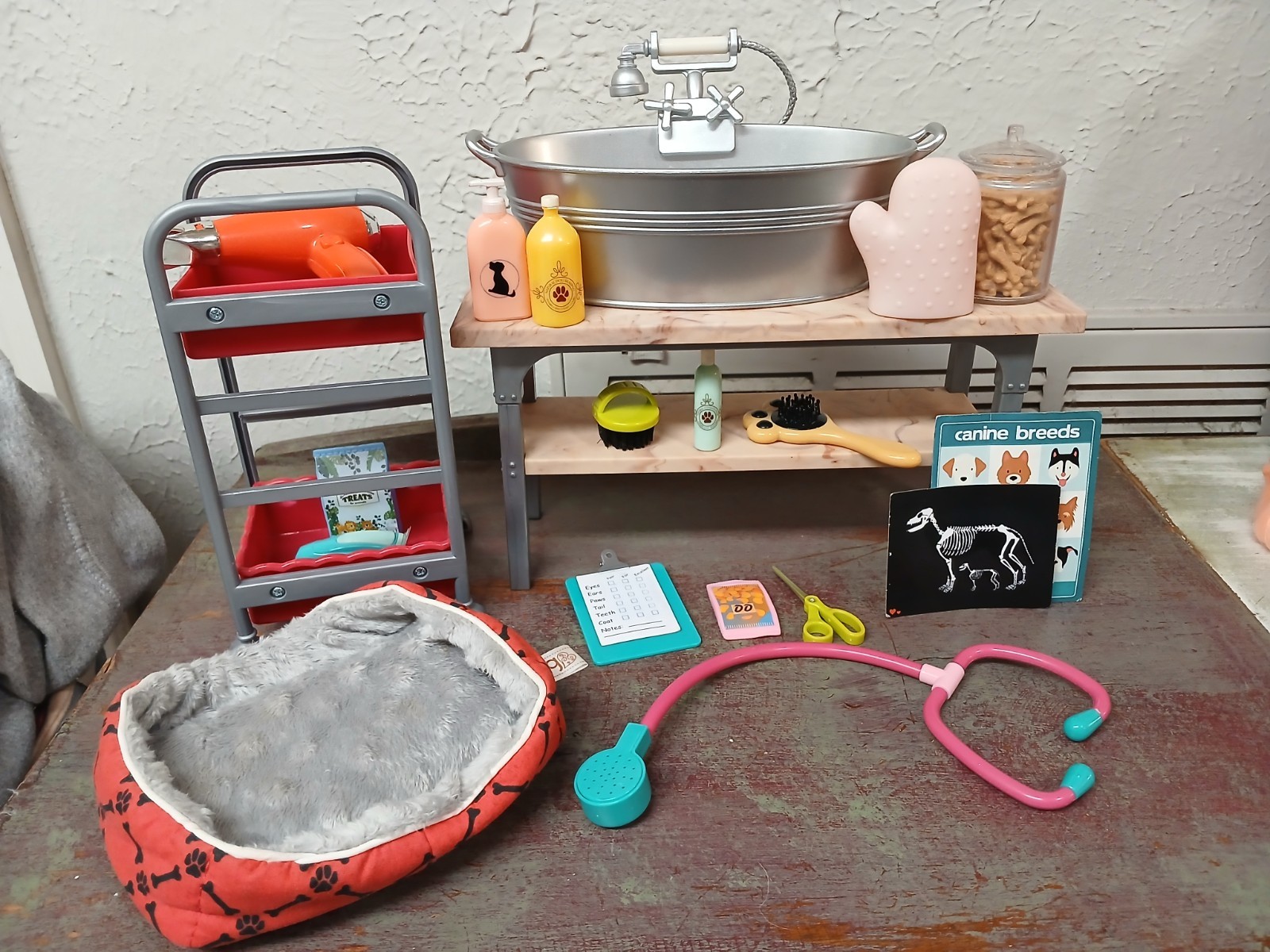 Our Generation Pet Grooming Salon Play Set for 18″ Doll Size Toy