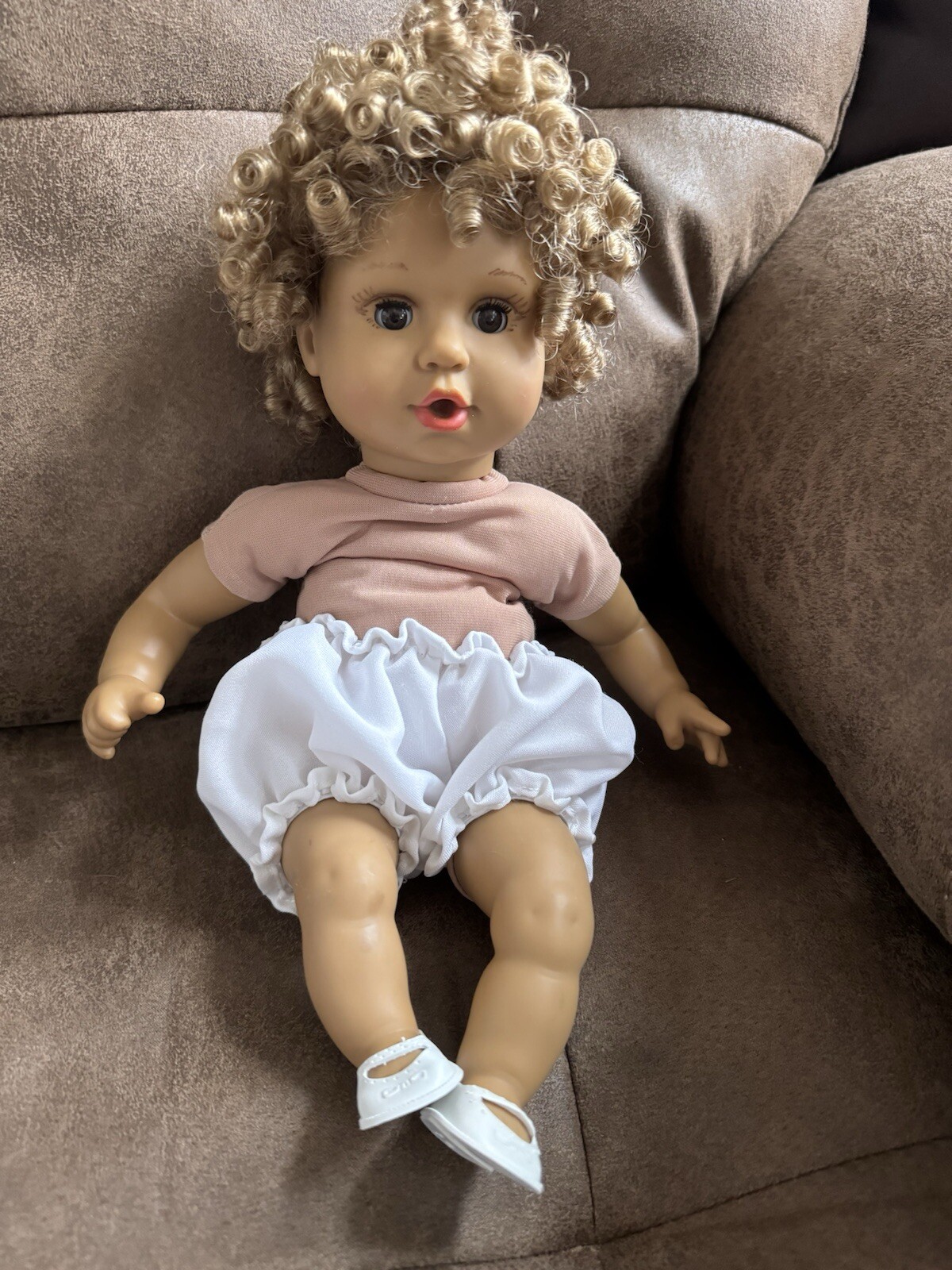 Curly Top Baby Doll With Several Outfits