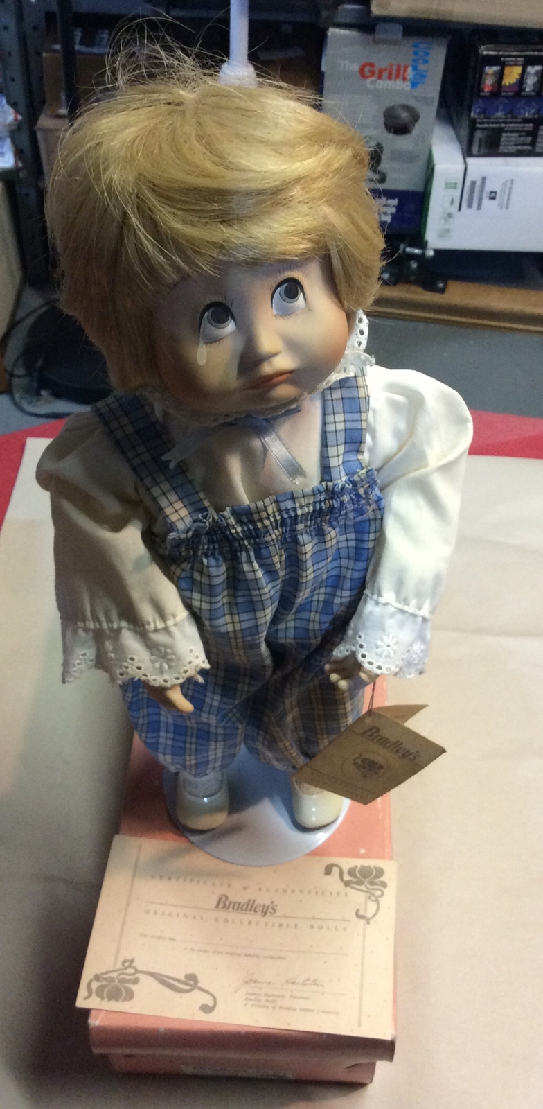 Vintage BRADLEY’S Collectible Doll ( Willum )#PTD-330 Porcelain Doll 15”