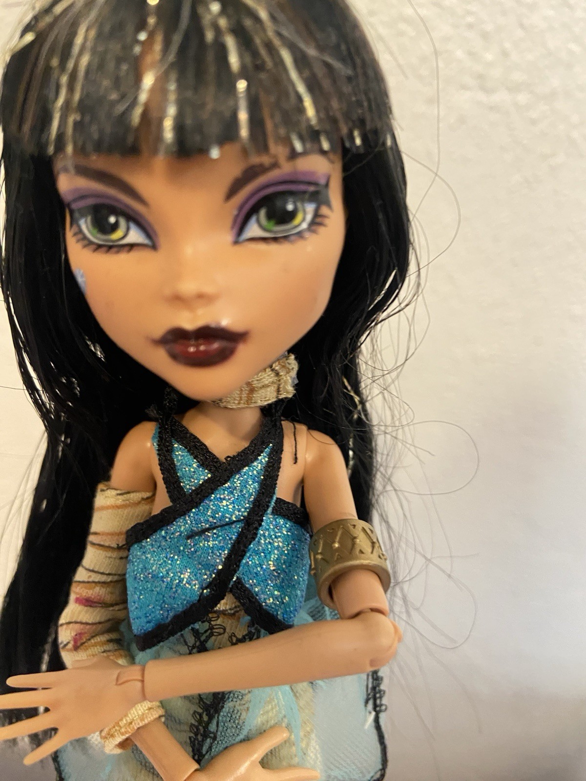 Mattel Monster High Cleo de Nile First Wave Doll Gold Elastics