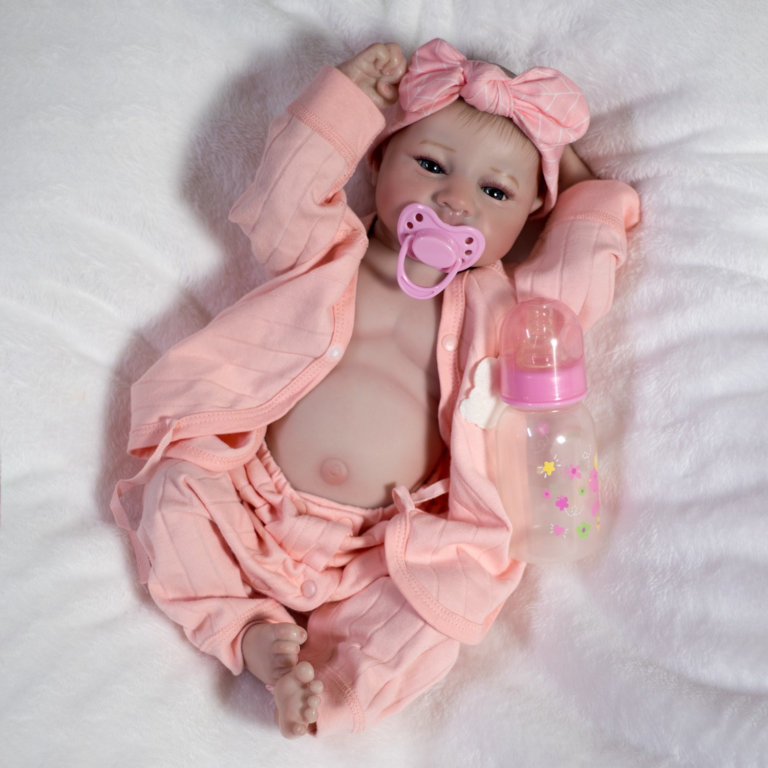 Realistic Reborn Dolls Twins Vinyl Silicone Waterproof Newborn Baby Boy&Girl Toy