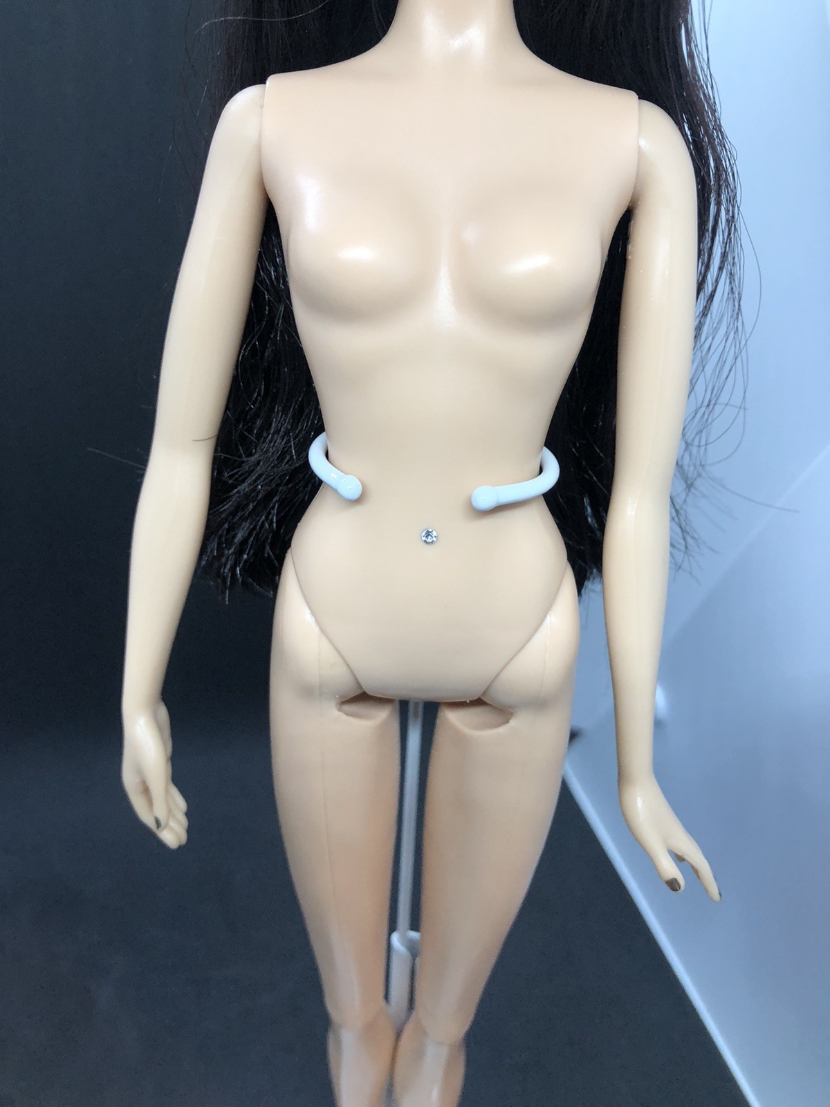 2009 Harley Davidson Barbie Doll Model Muse Body Piercing Bangs for OOAK Repaint
