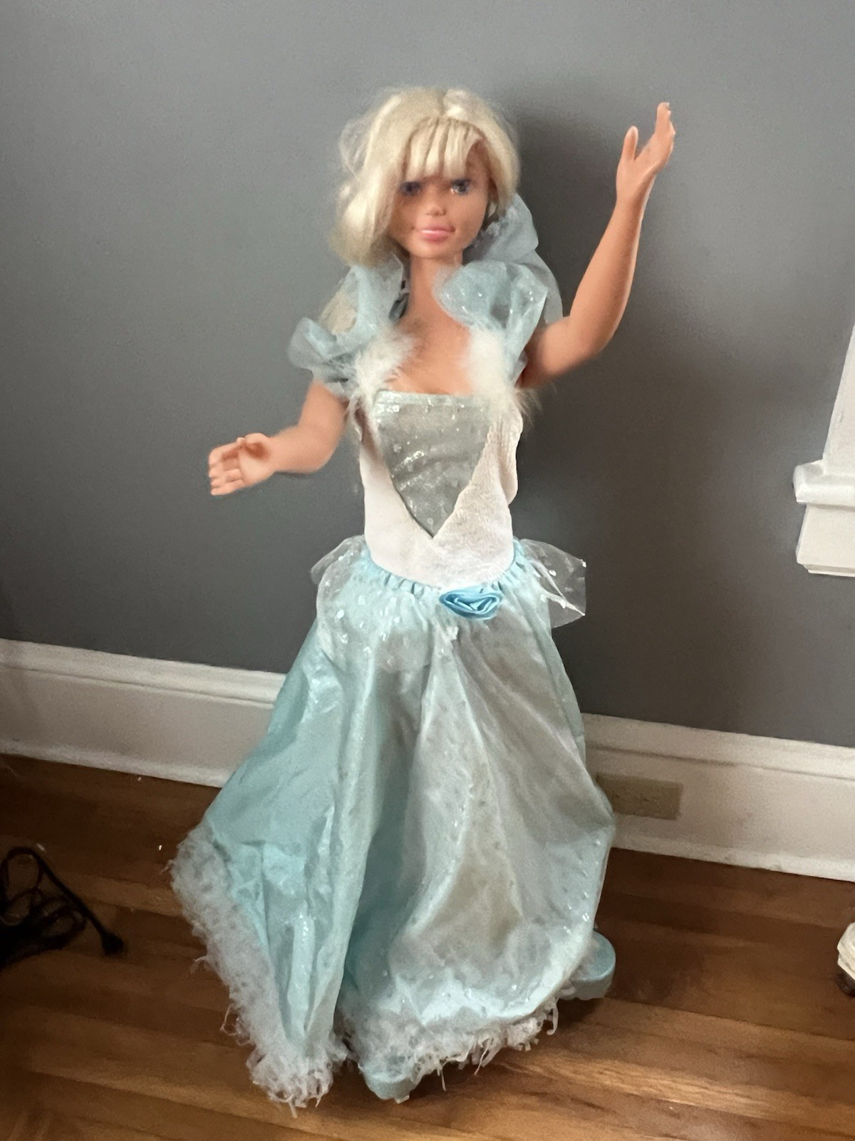 Vintage My Life Size Barbie Dance With Me 1990’s Doll and Roller Stand – Dancing