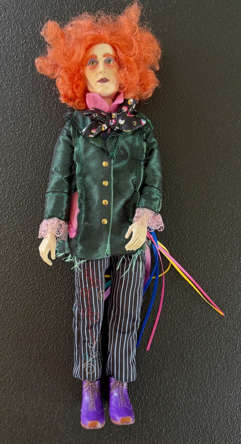 Barbie Collector Disney Alice in Wonderland Movie Mad Hatter Doll Johnny Depp