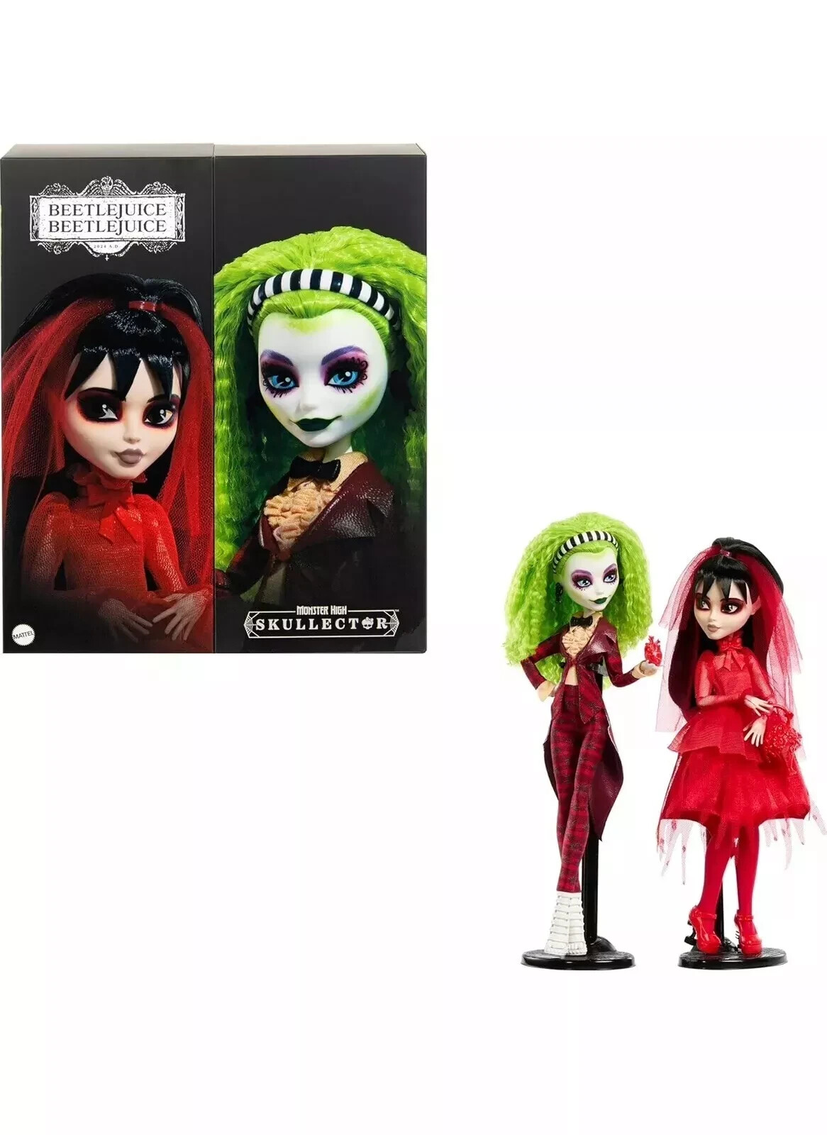 Monster High Skullector Beetlejuice Beetlejuice Doll 2-Pack – IN HAND