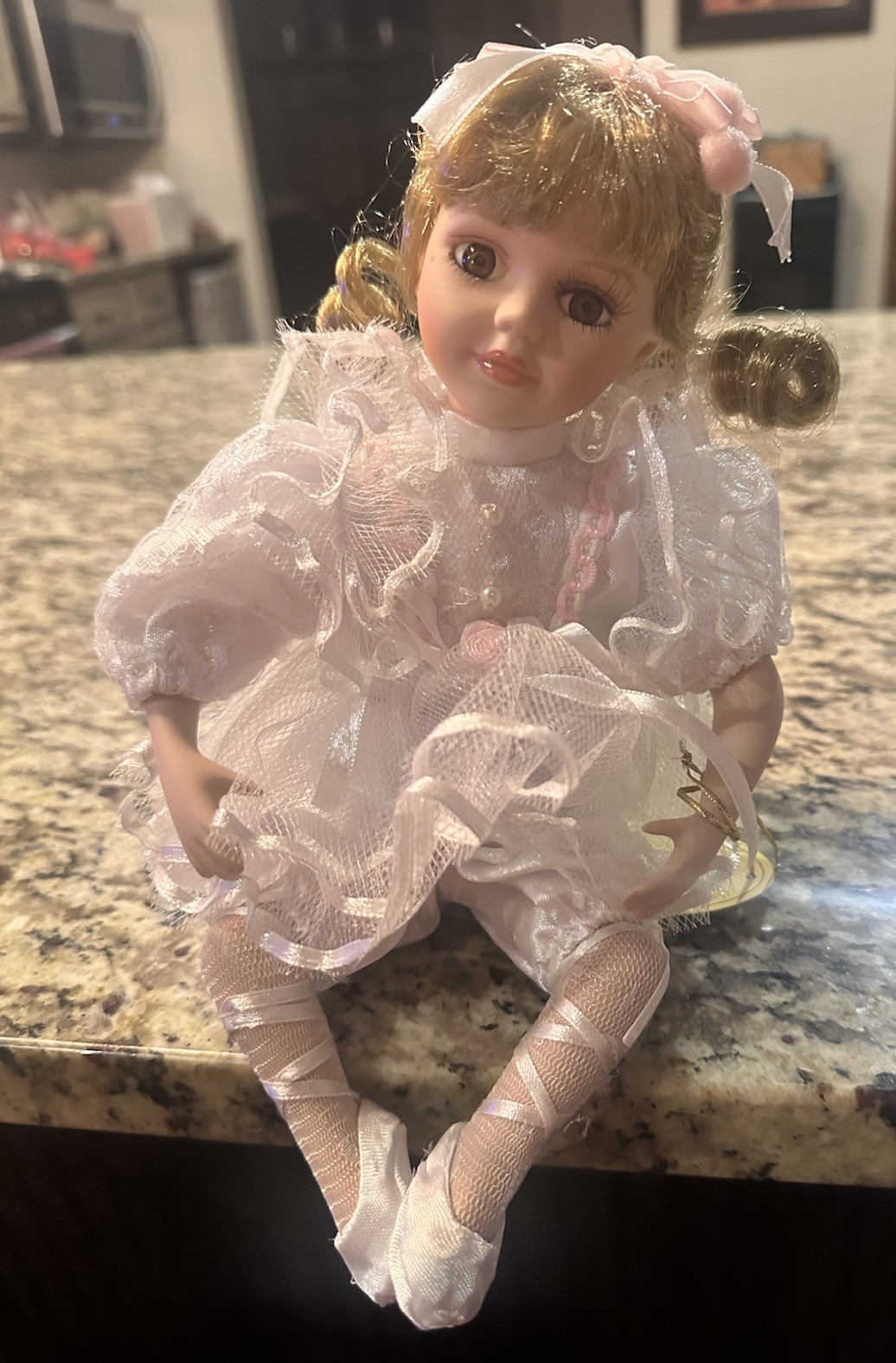 Vintage Emerald Doll Collection – Sitting Ballerina girl