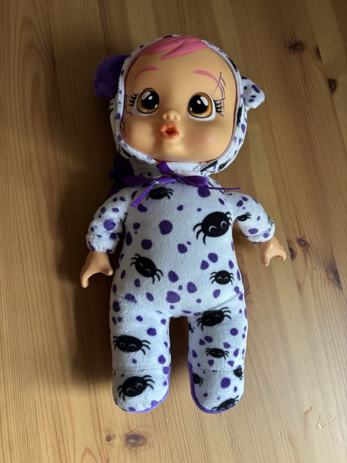 Cry Babies Tiny Cuddles Halloween Dotty 9″ Baby Dolls Spider Outfit Costume