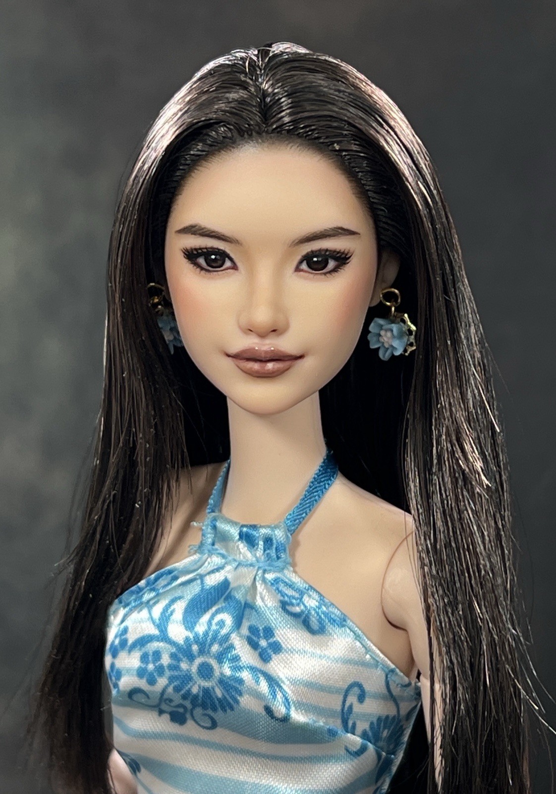 OOAK Dressed MTM 11.5″ Barbie Repaint “Luci” by Halo Repaints