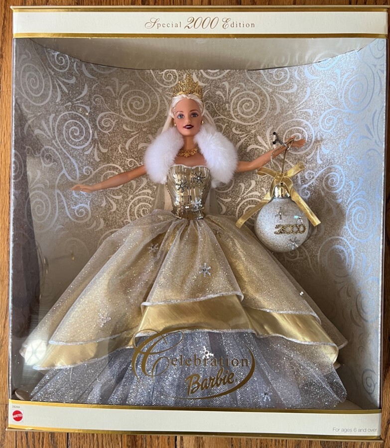 Holiday Celebration Special Edition 2000 Caucasion Barbie Doll Hallmark NIB/Mint