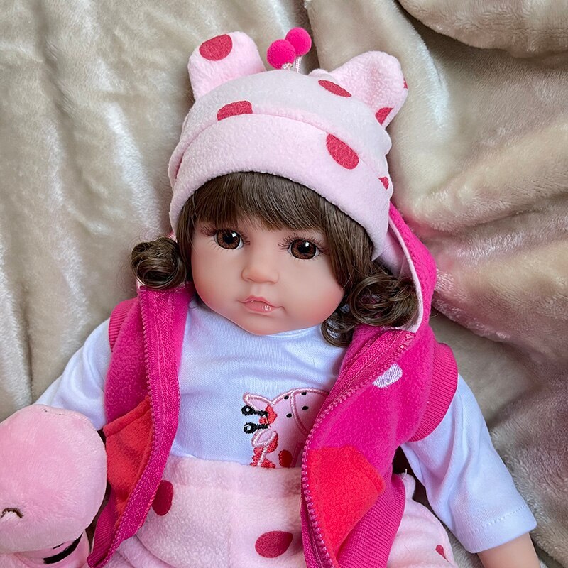 48cm Reborn Doll Silicone Toddler Bonecas Girl Menina De Surprice Doll
