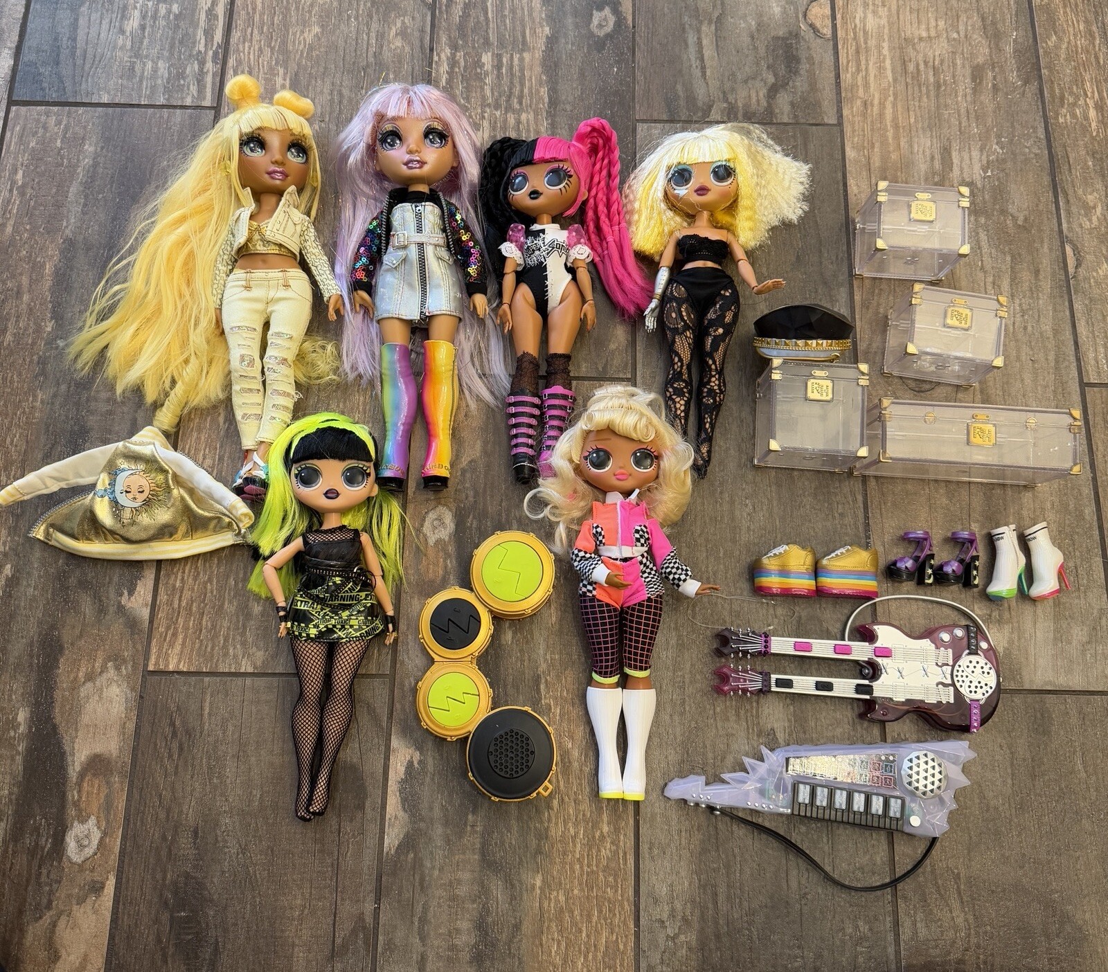 Rainbow High LOL Surprise Doll Lot 6 Dolls Clothes Shoes Accessories Random