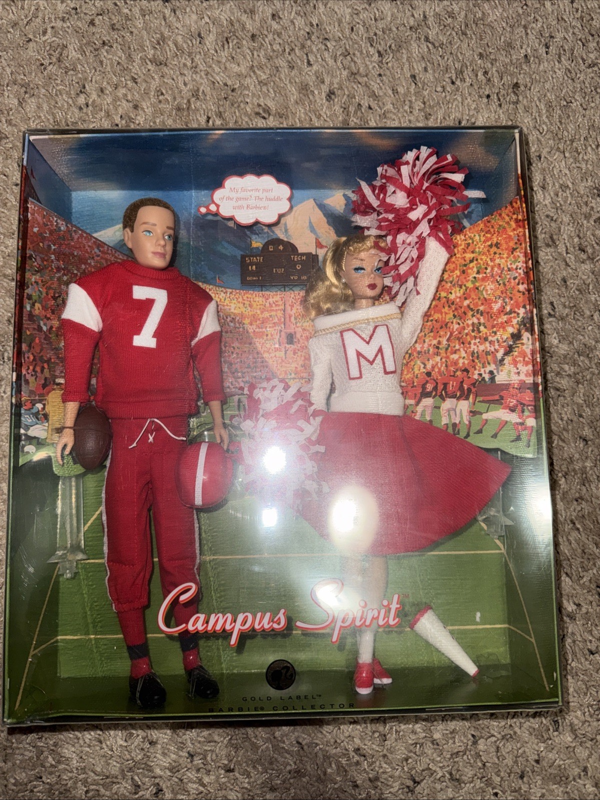 Campus Spirit Barbie and Ken Dolls Giftset Gold Label 2008 Mattel Brand New NRFB