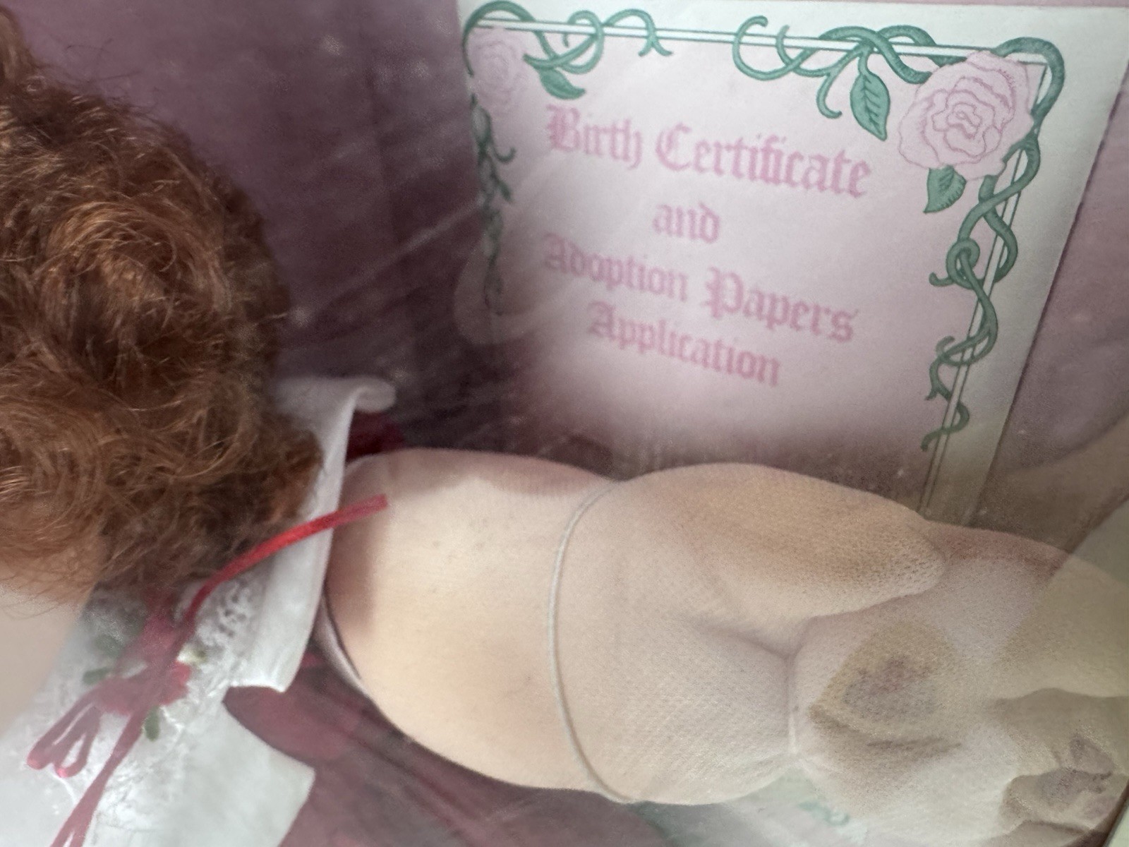Vintage Cabbage Patch Kids Corn Silk Kids HM#17 In Box Red Hair Braid Rare