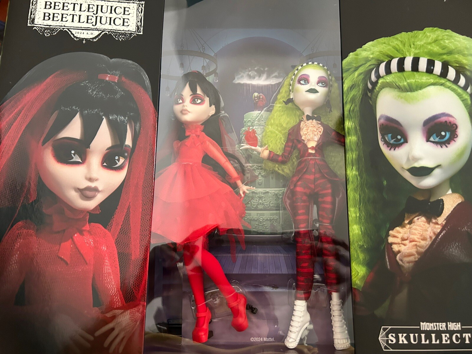 Monster High Skullector Betelgeuse & Lydia 2 Dolls New Beetlejuice Beetlejuice