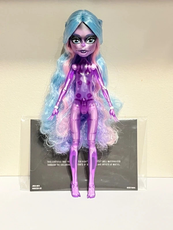 Monster High River Styxx Skullector Collector Skeleton Ghost Doll Nude Blue Hair