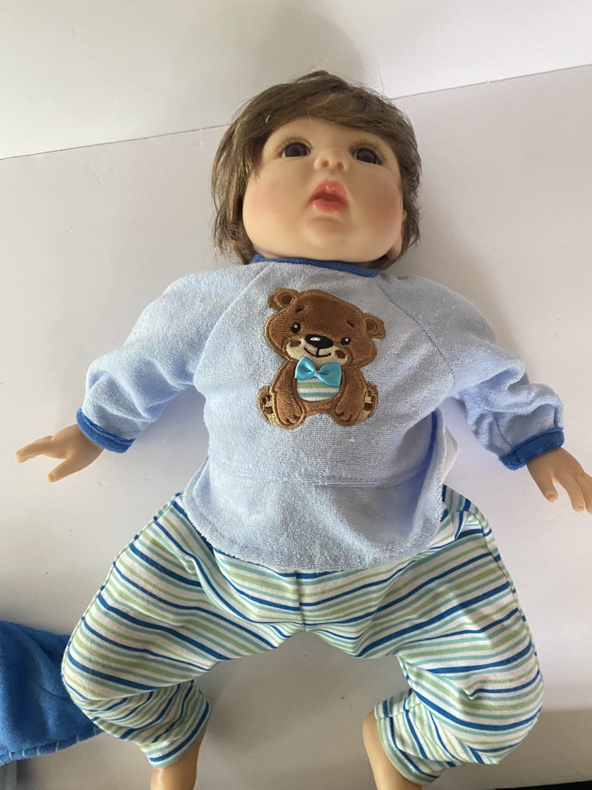 Milidool Silicon Baby Dolls 20 Inch Lifelike Weighted Newborn BOY Doll w/ Pajama
