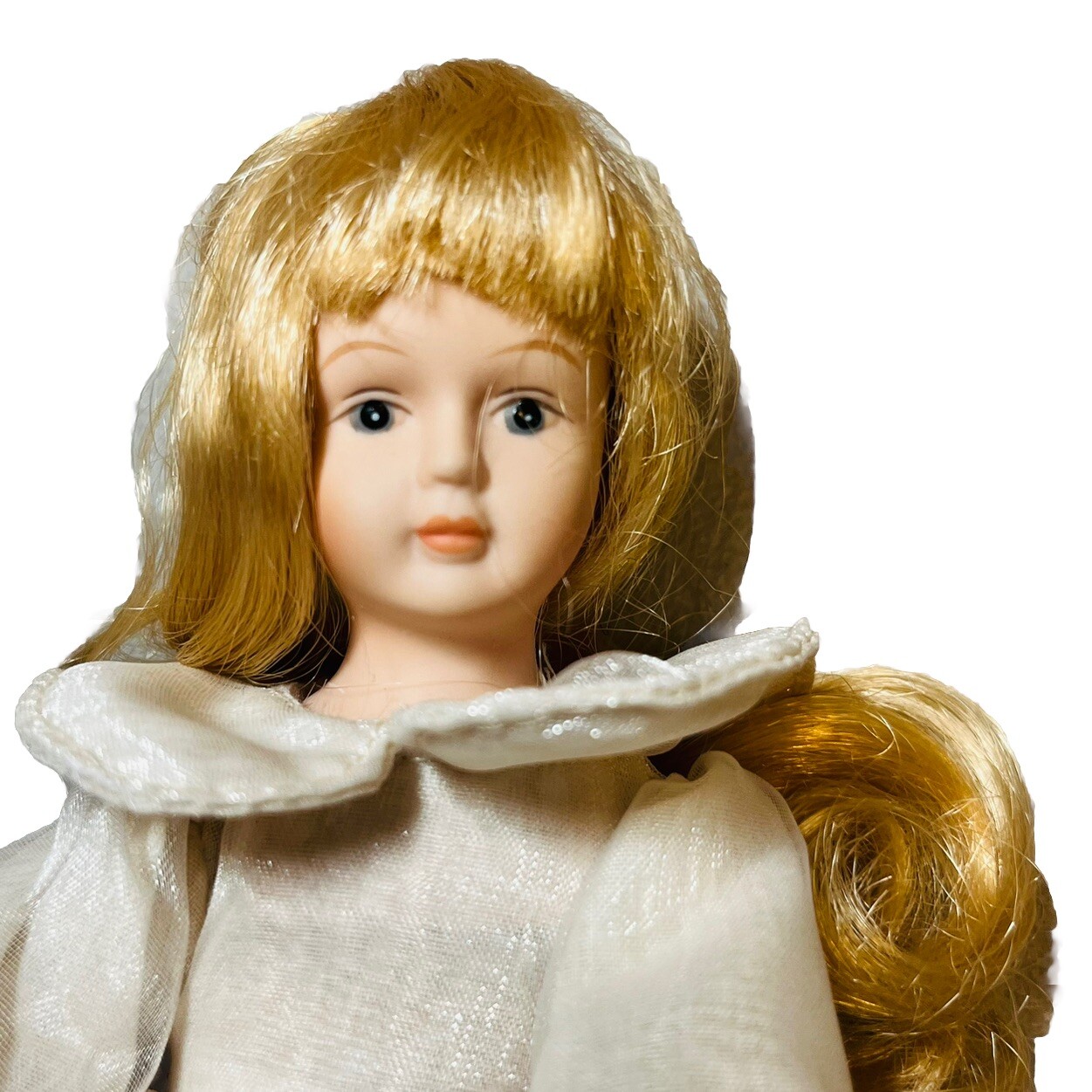 Vintage 8 Inch Porcelain Doll Foam Body Bendable Limbs Rare Marked 002 Blond