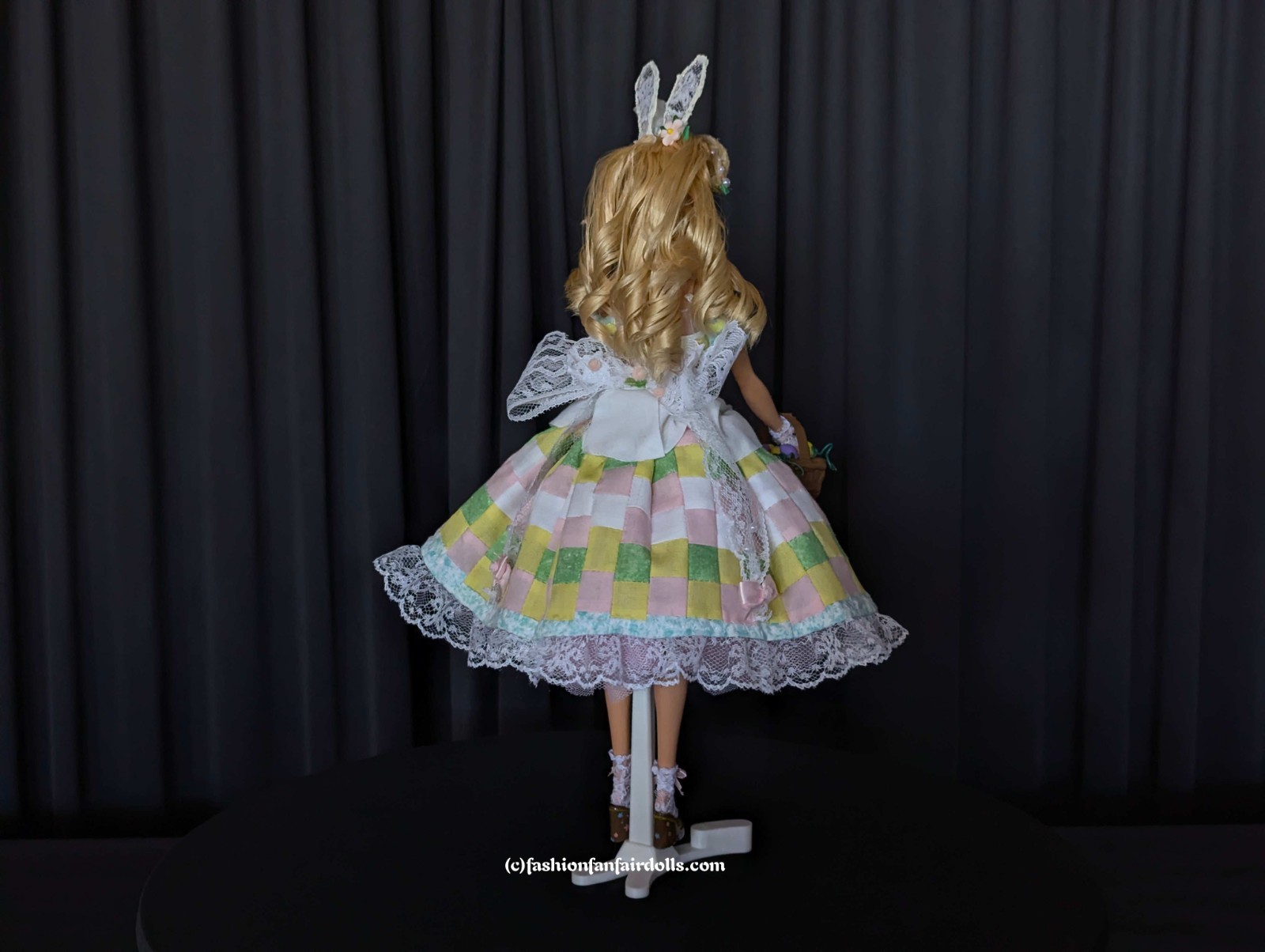 OOAK Barbie Doll Easter Victorian Belle ~Daisy Cottontail~ Pink Blue Green ~FFF