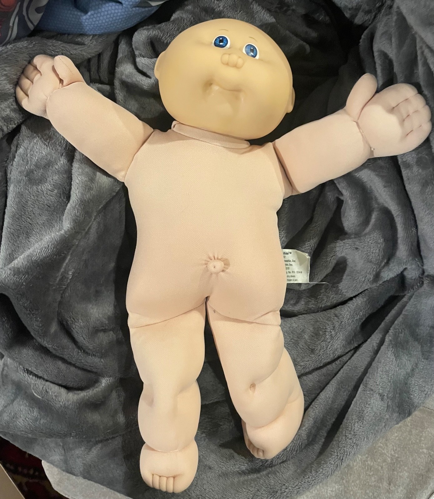 Cabbage Patch Kids Doll Bald Boy Blue Eyes KT HM1 1985 in HTF Jacket Jeans Top