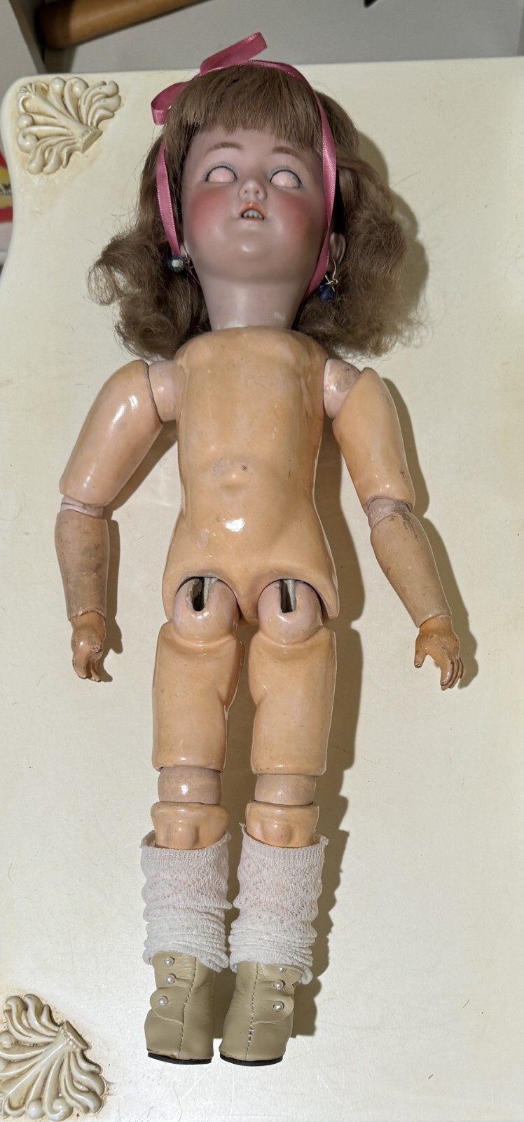 RARE Simon & Halbig “Santa” Model 1249 – Antique German Bisque Doll – Circa 1898